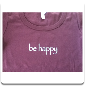Plum Women's be happy tee